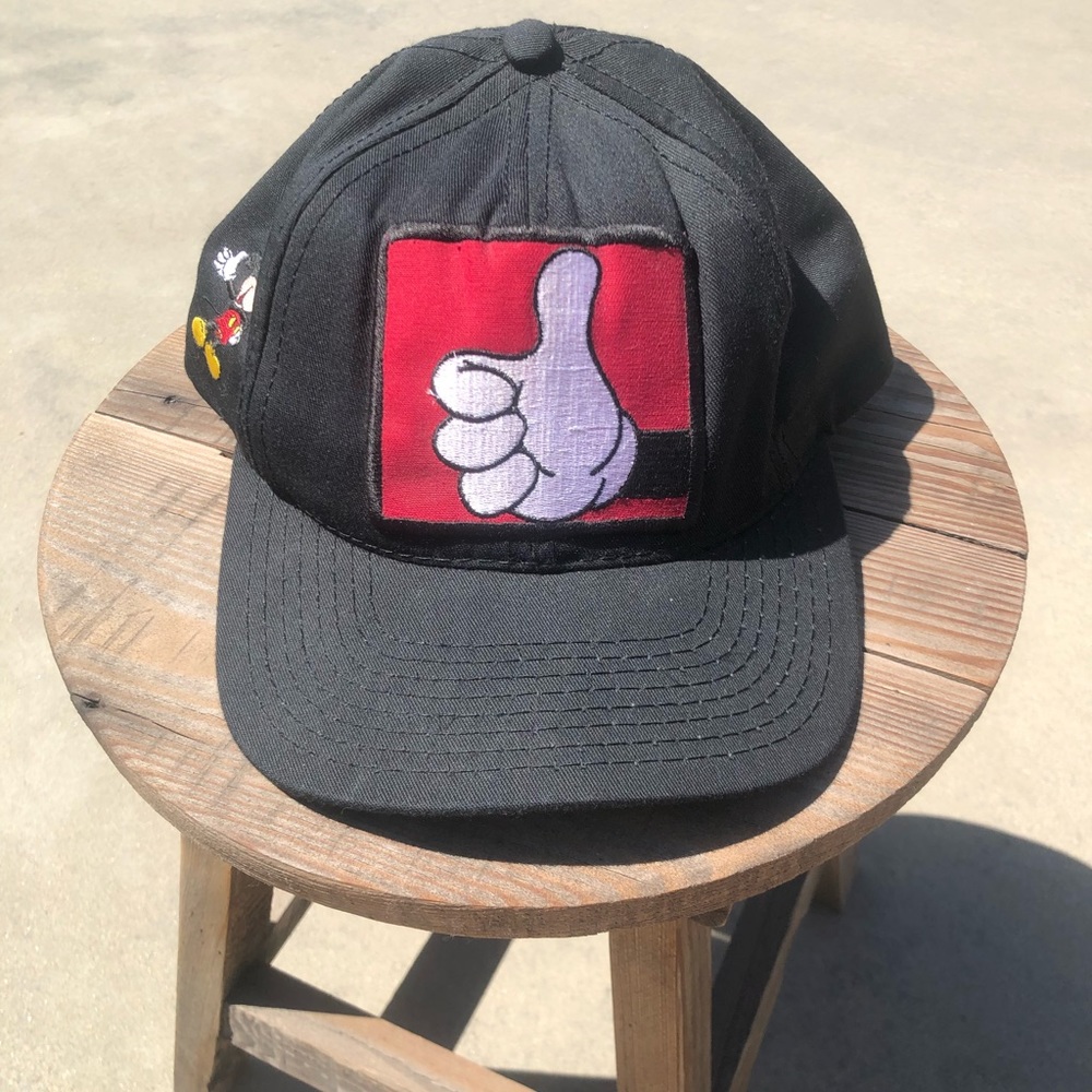 vintage mickey mouse thumbs up, goofy hat co.